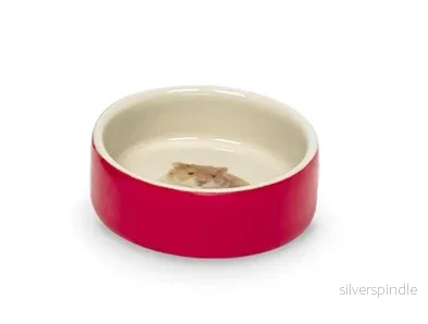 SKÅL KERAMIK, HAMSTER, RÖD (Ø7,5 X 2,5CM SKÅL KERAMIK, HAMSTER, RÖD (Ø7,5 X 2,5CM
