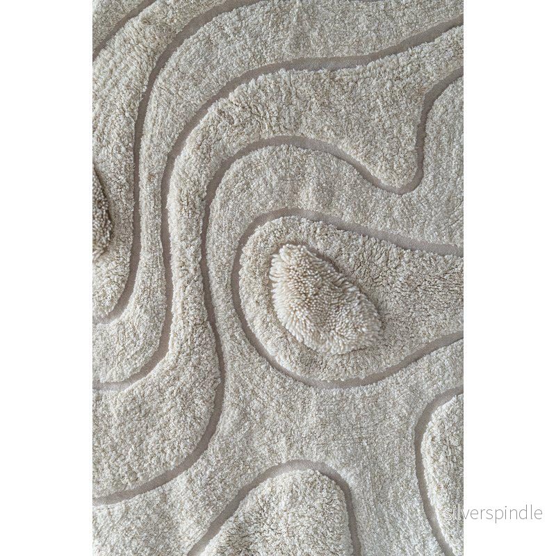 Viggo offwhite matta asymmetrisk 90x110cm ullmix - Bild 2