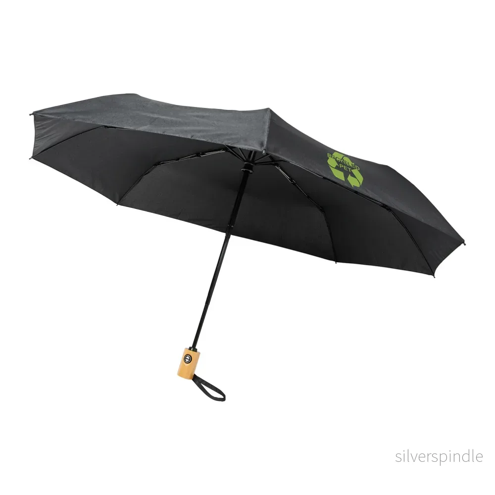 Bo 21″ hopfällbart automatiskt paraply i återvunnen PET Bo 21″ hopfällbart automatiskt paraply i återvunnen PET