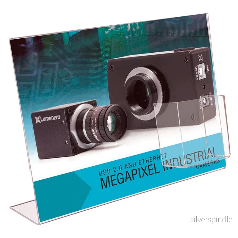 Akryl L-ställ med visitkortsbox - Bild 2