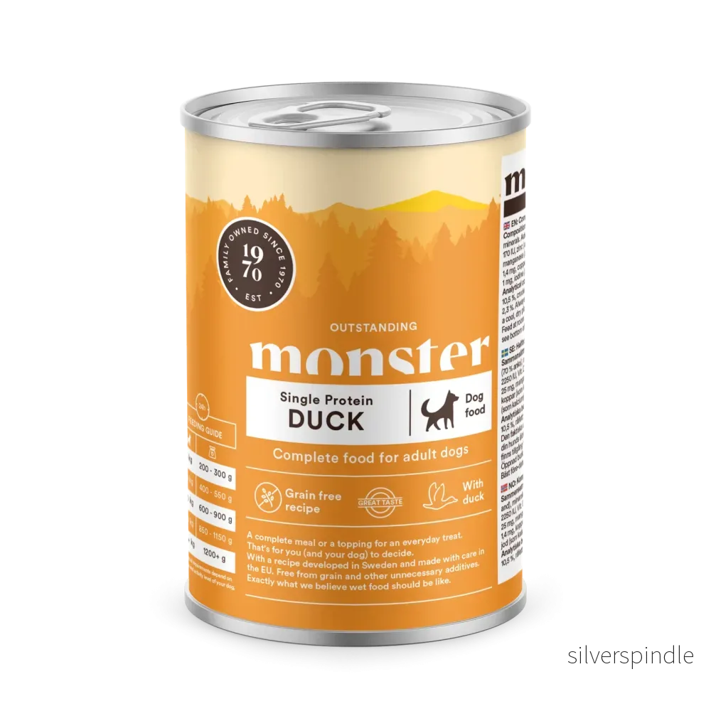 Monster Hund Adult Single Protein Duck Burk 400 g