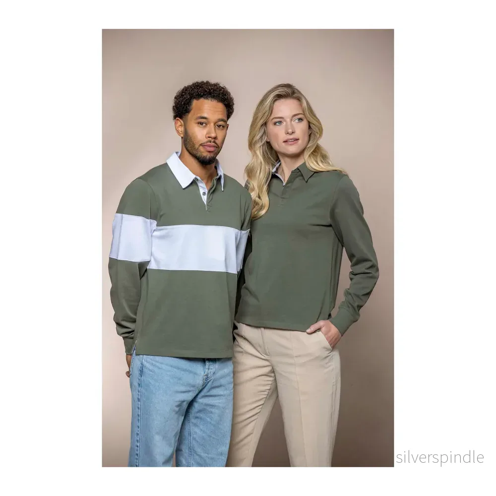 Clyde unisex sweatshirt, rugby- och polomönstrad - Bild 3