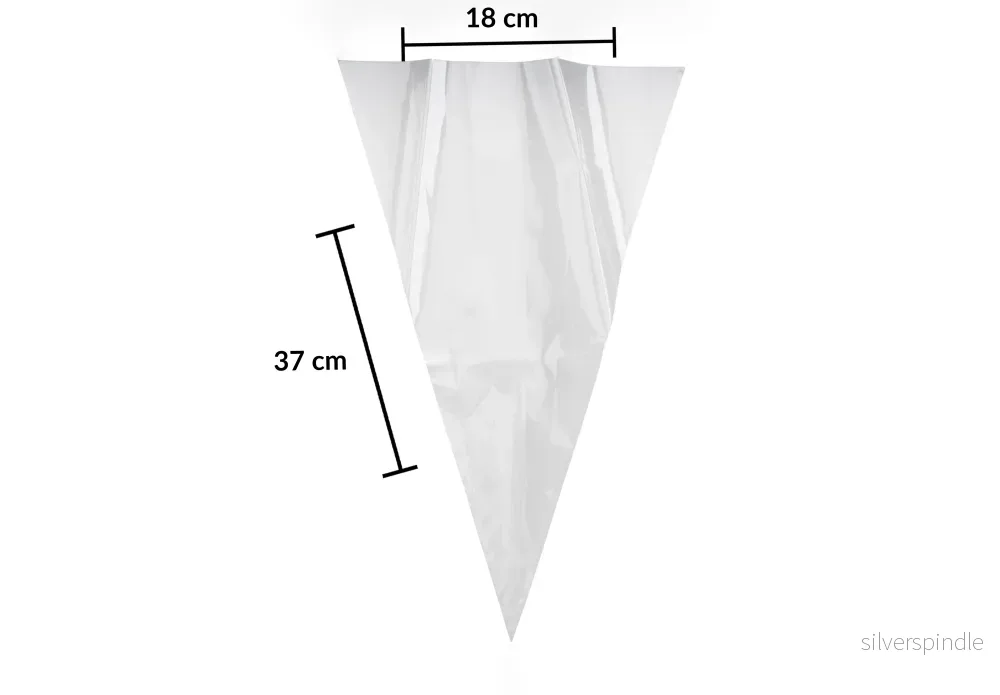 Små cellofanpåsar Cellofanstrut 37 x 18 cm | Transparenta plast - Bild 2