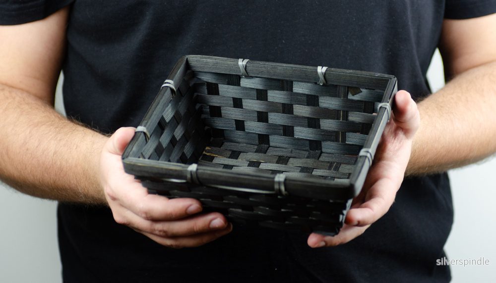 Tom presentkorg | Fyrkantig | 19 cm | Svart - Bild 2