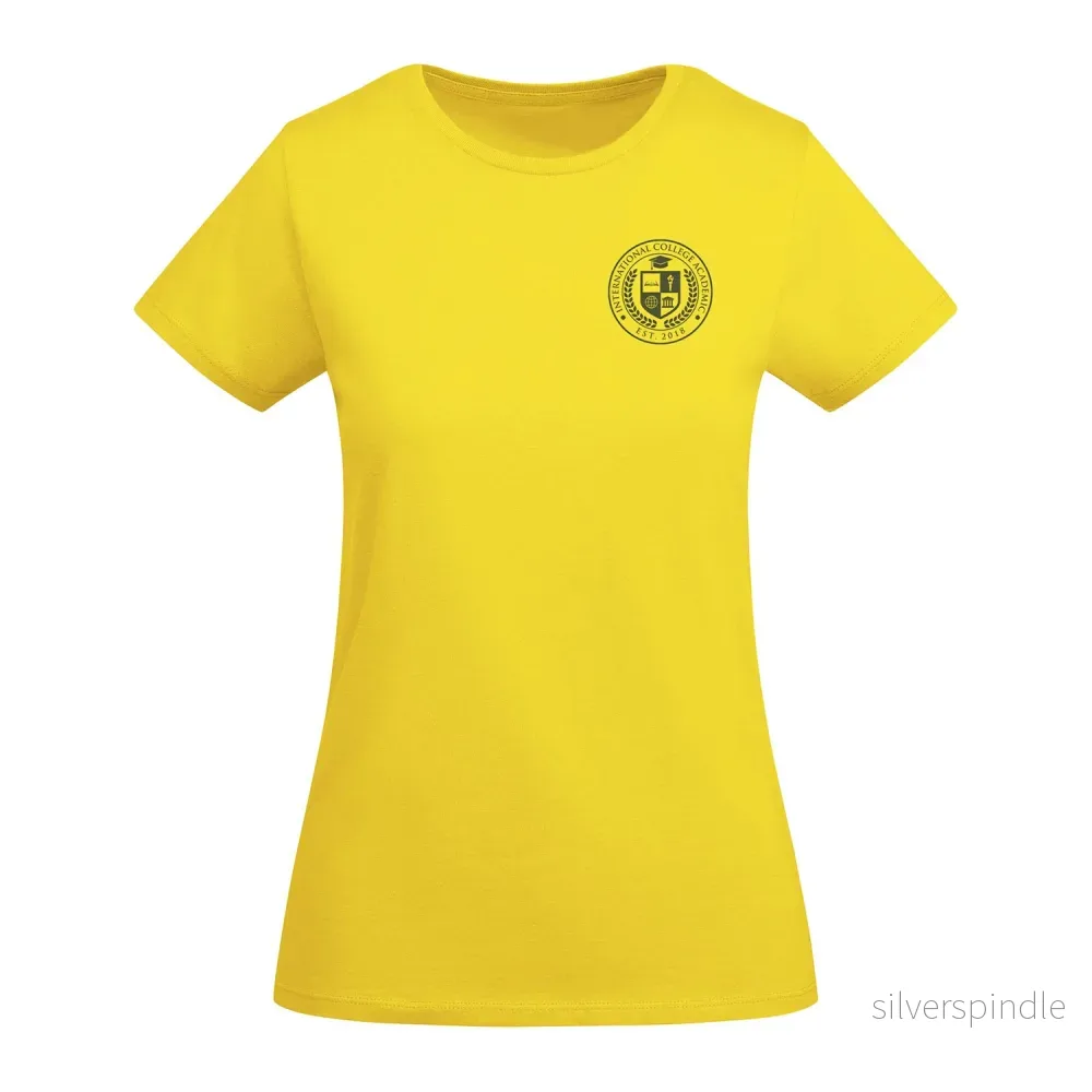 Breda kortärmad T-shirt ekologisk bomull dam - Bild 3
