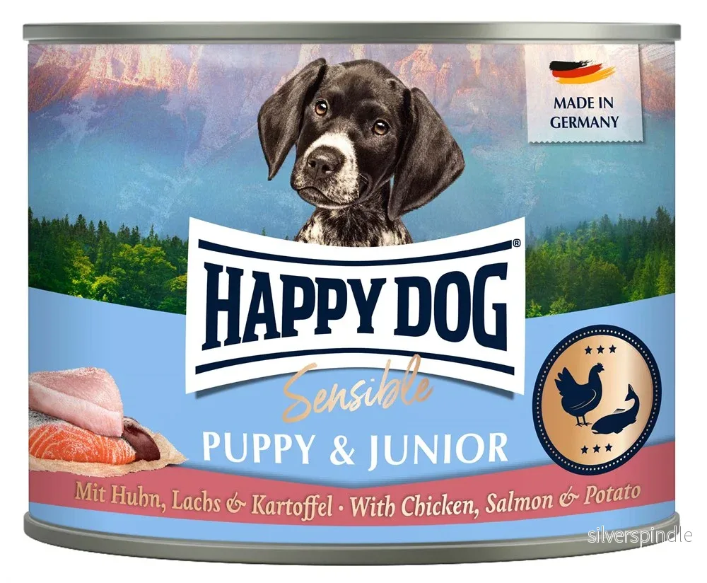 HappyDog konserv, Puppy lax 200 g