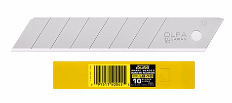 Olfa LB-10, 10st 18mm standard brytblad Olfa LB-10, 10st 18mm standard brytblad