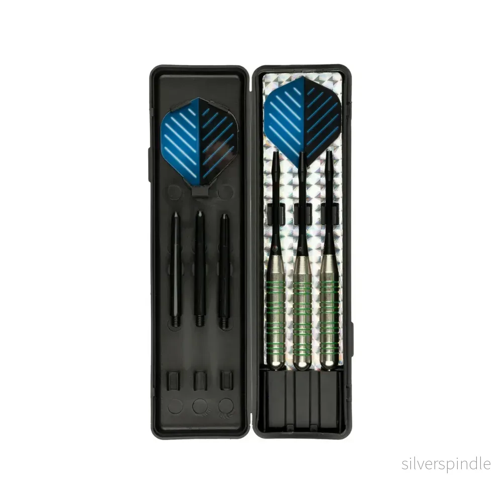Dartpilar Nickel – 3-pack med stålspetsel - Bild 2