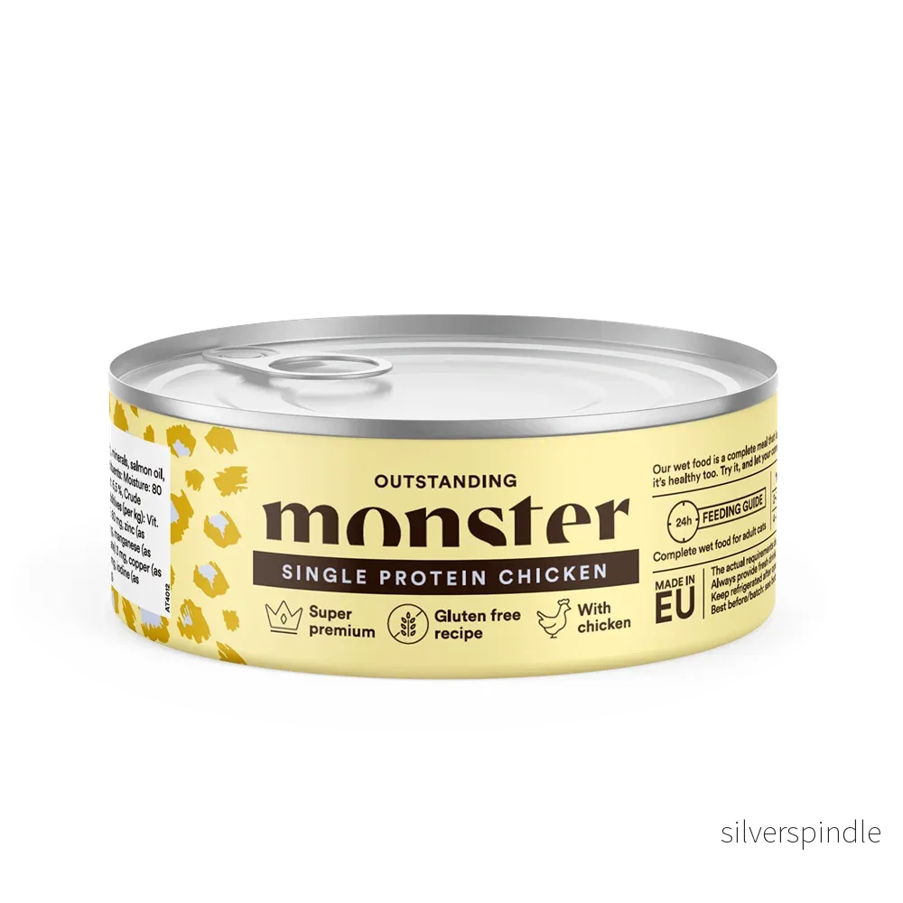 Monster Katt Adult Single Protein Chicken Burk 100 g