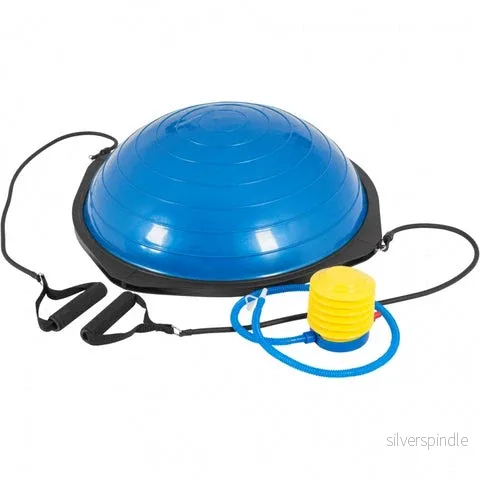 Halv boll för balansträning (blå)