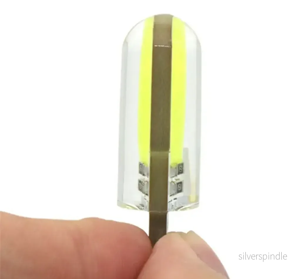 3W 6500K Silikongel COB LED 12V T10 W5W parkering Läslampa interiörbelysning 12 SMD-chips 3W 6500K Silikongel COB LED 12V T10 W5W parkering Läslampa interiörbelysning 12 SMD-chips
