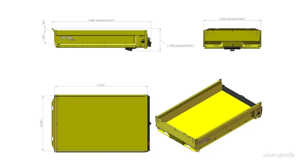 Schaktflak Mid/No 8.1 L4095 H600 B2550 6,1kbm - Bild 2