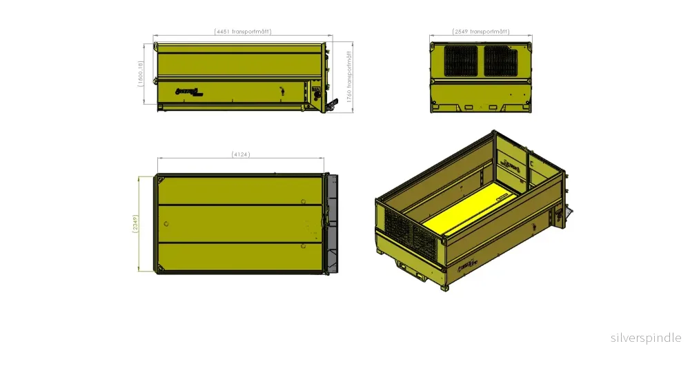 Cityflak Mid/No 3.5 L4165 H1500 B2550 15kbm - Bild 2