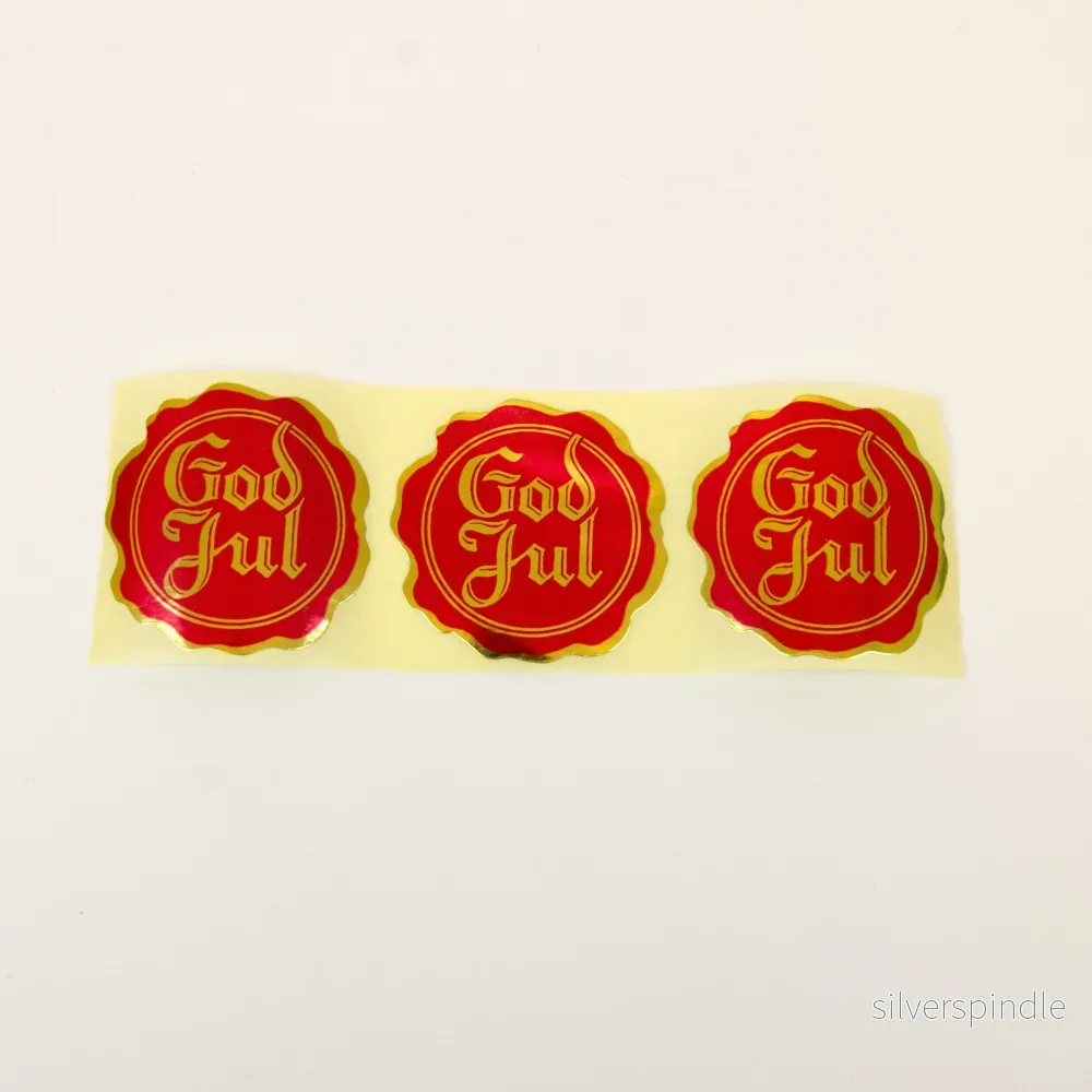 Julklistermärken – Julsigill | 3 – pack | Stora | 4,8 cm diameter