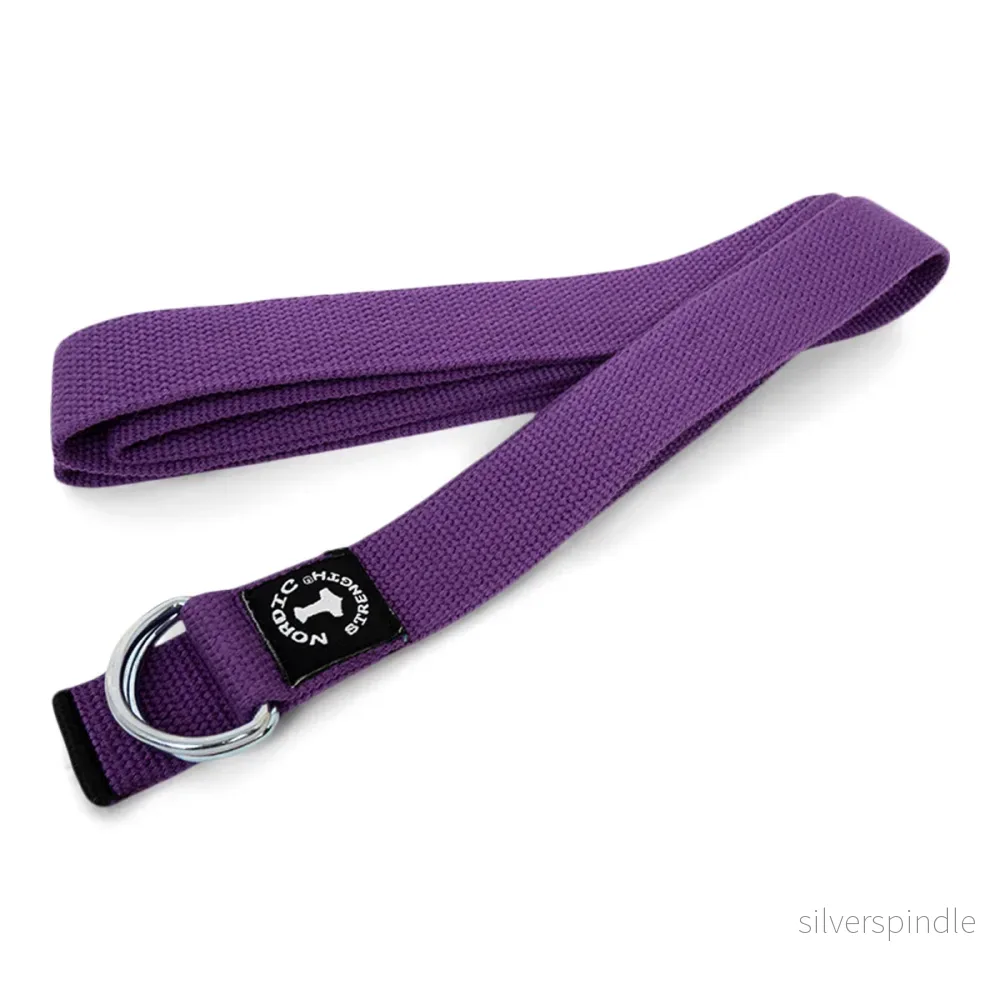 Yogabälte med metallspänne - Lila - Bild 2