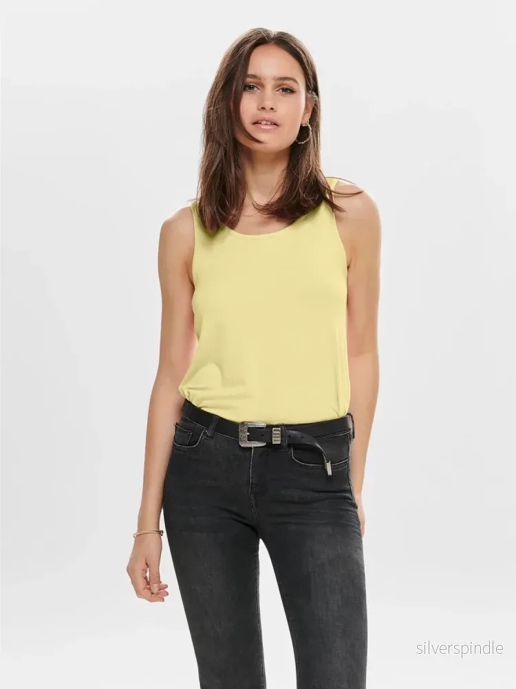 VISCOSE LINEN AUNT TANK TOP