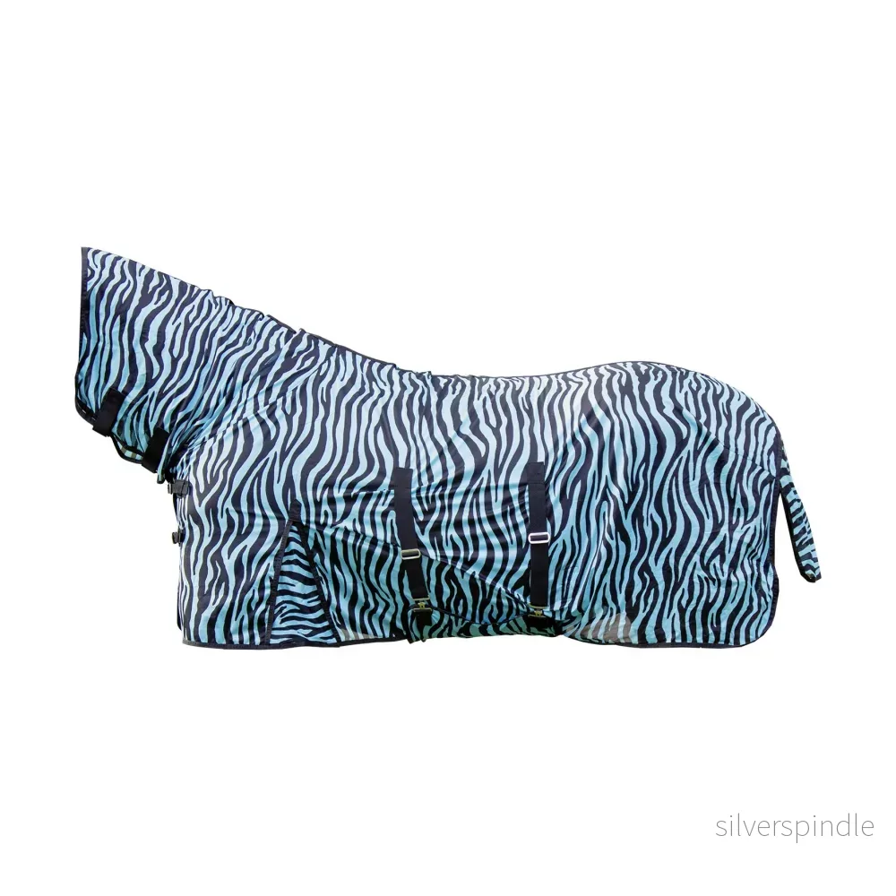 Flytäcke med hals Zebra Aqua