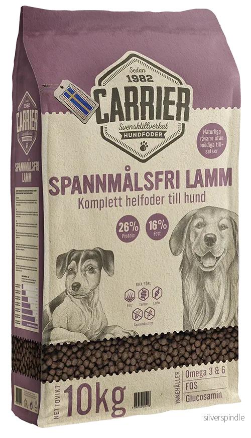Carrier Spannmålsfri Lamm 10 kg Carrier Spannmålsfri Lamm 10 kg