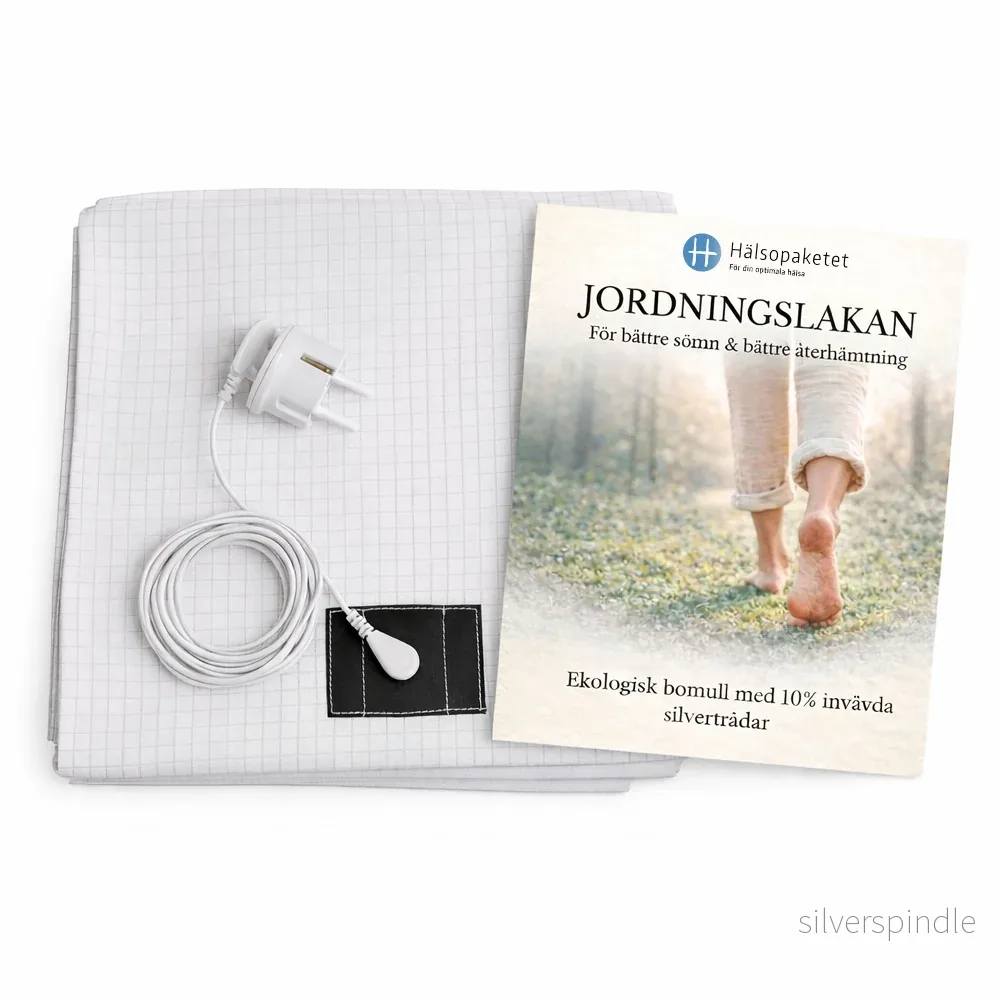 Jordningslakan med 10% silvertrådar, 100x200cm Jordningslakan med 10% silvertrådar, 100x200cm