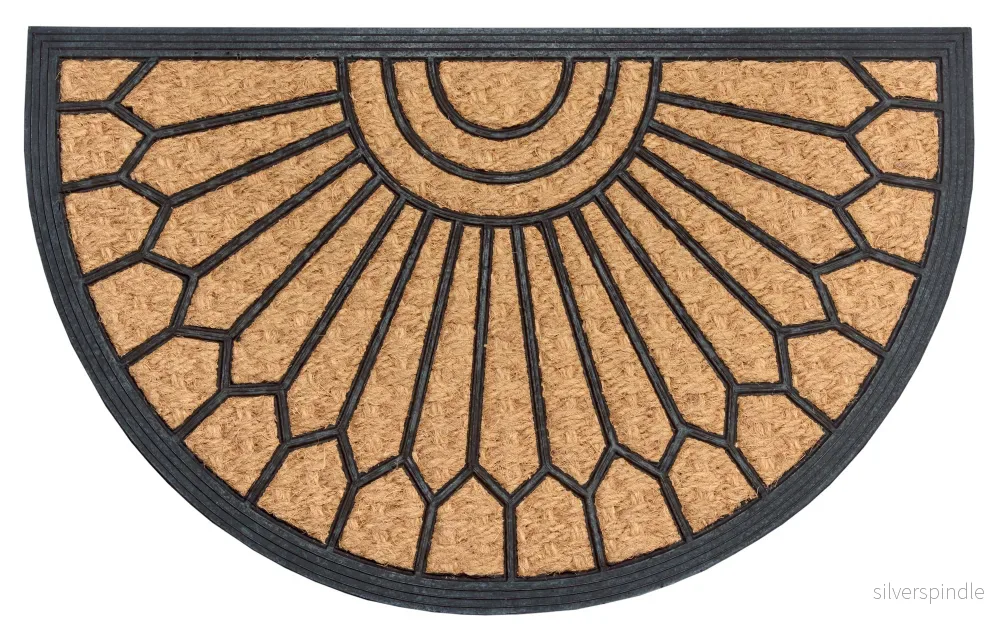 Dörrmatta kokos Halbrund Geometric Ornament