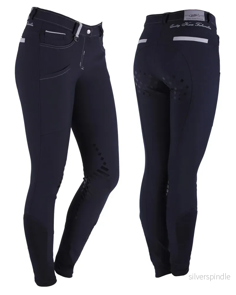 QHP Ridbyxa Chaney med halkskydd Navy 36