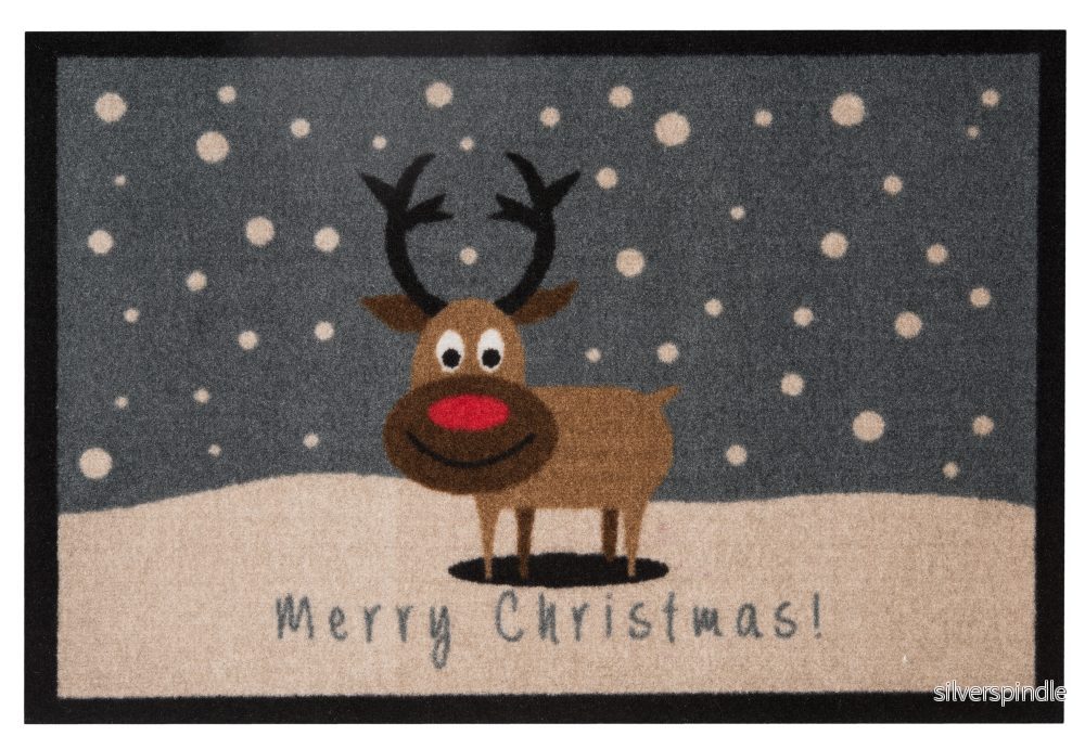 Dörrmatta Merry Christmas Reindeer