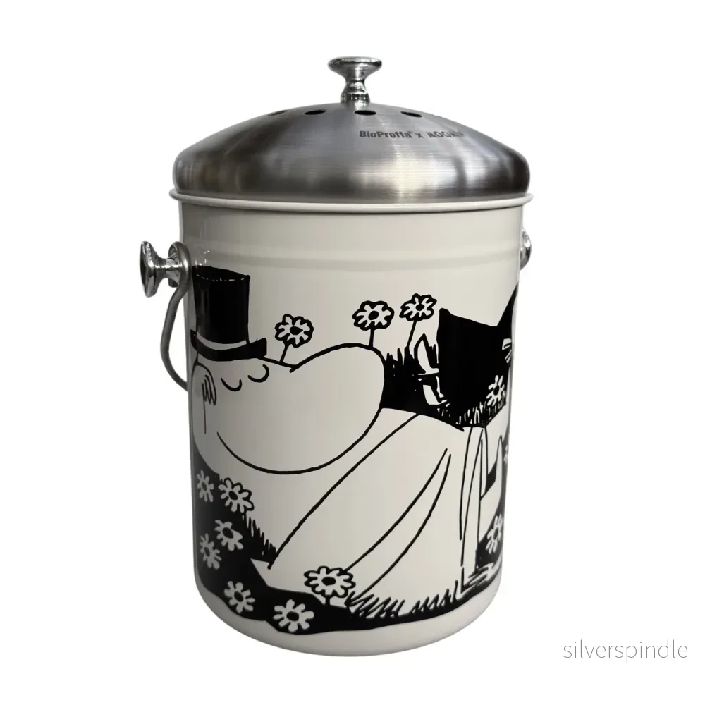 BioProffa X Moomin WASTE2LIFE ”Early Birds”,Biokeruuastia+ sisä-ämpäri, 5L, koivu BioProffa X Moomin WASTE2LIFE ”Early Birds”,Biokeruuastia+ sisä-ämpäri, 5L, koivu