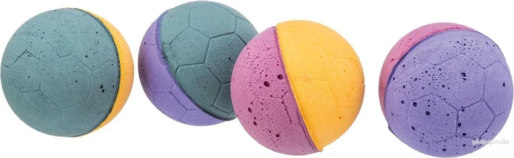 Soft balls, foamgummi, ø 4.3 cm, 4-pack Soft balls, foamgummi, ø 4.3 cm, 4-pack