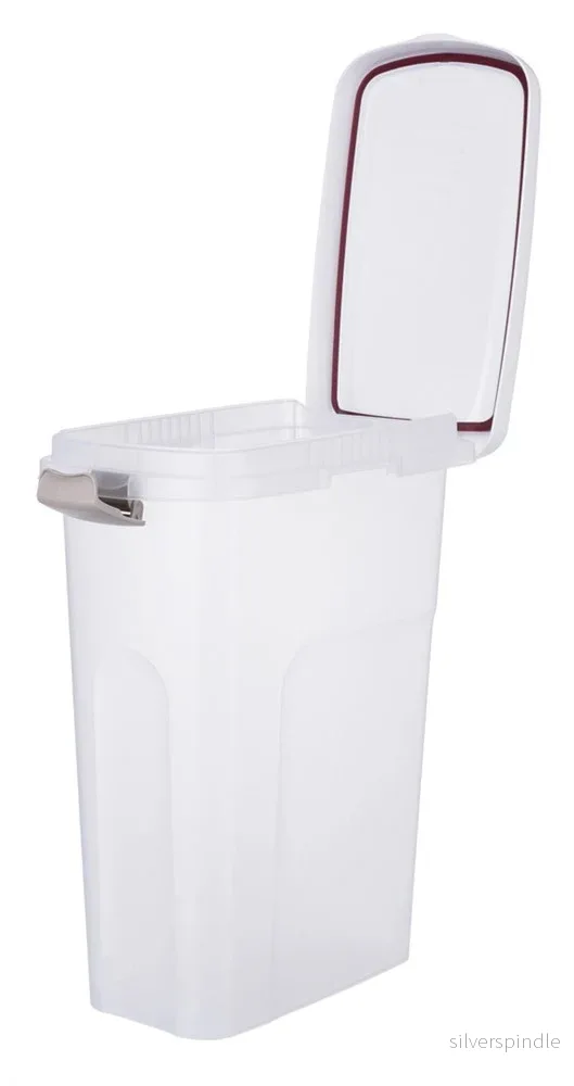 Fodertunna, 25 l/, 24 × 51 × 39 cm, transparant/vit - Bild 2