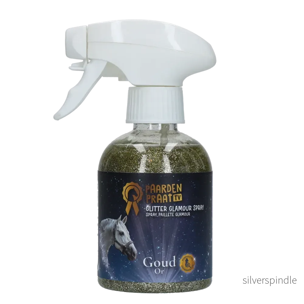 Paardenpraat TV Glitter Glamour Spray Guld