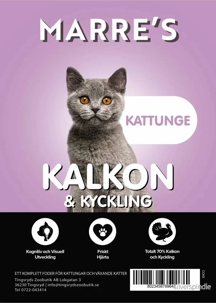 Marre´s Connoisseur Kattunge Kalkon & Kyckling 300g Marre´s Connoisseur Kattunge Kalkon & Kyckling 300g