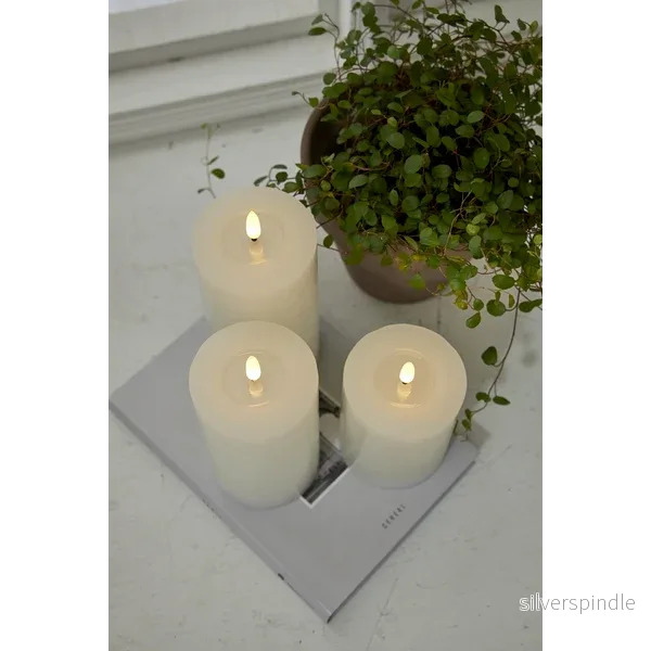 Blockljus vit LED 15cm - Bild 3