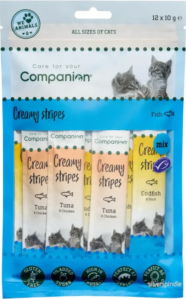Companion Cat Creamy stripes 12x10g