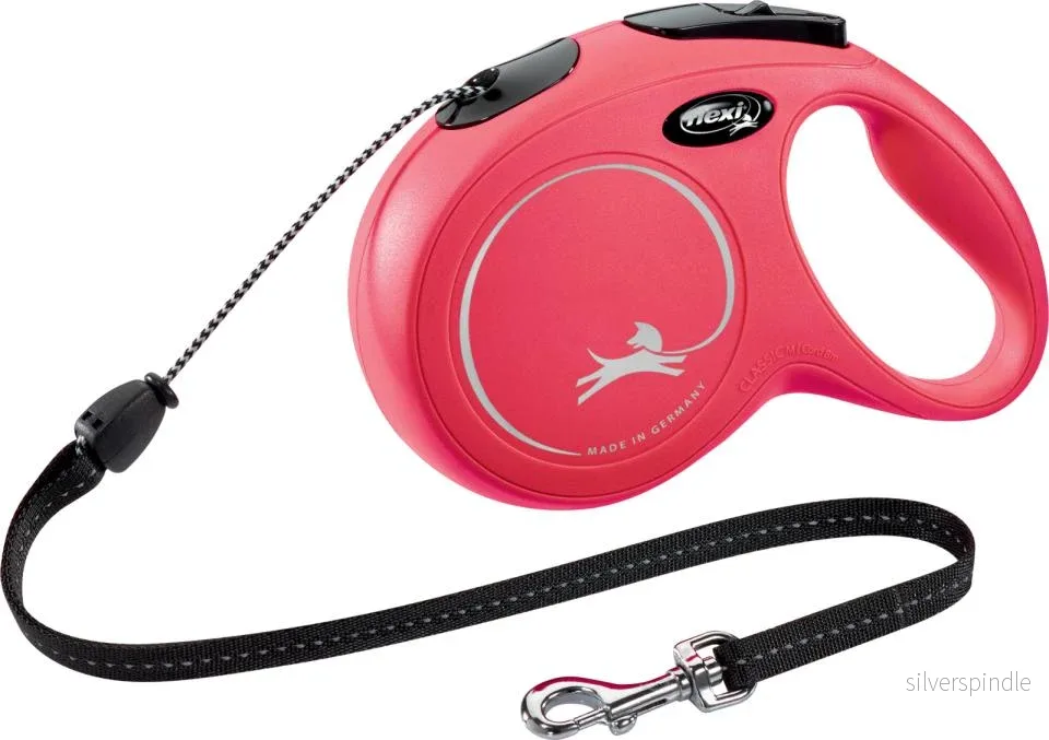 Flexi New Classic rullkoppel – lina M 8m Röd