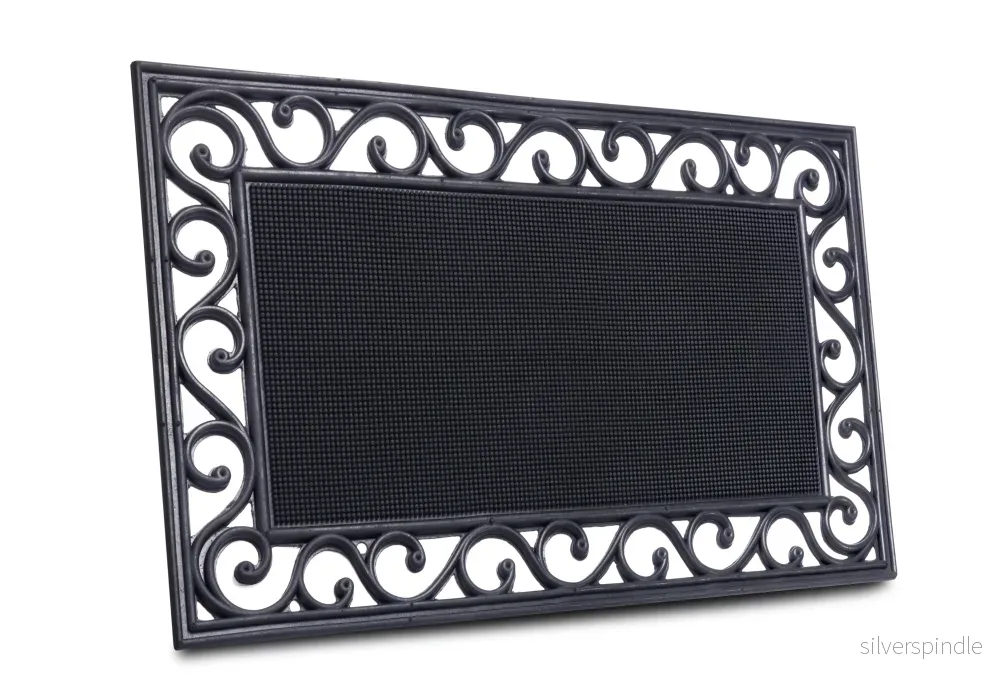 Dörrmatta Cast Iron Design Rubber Center