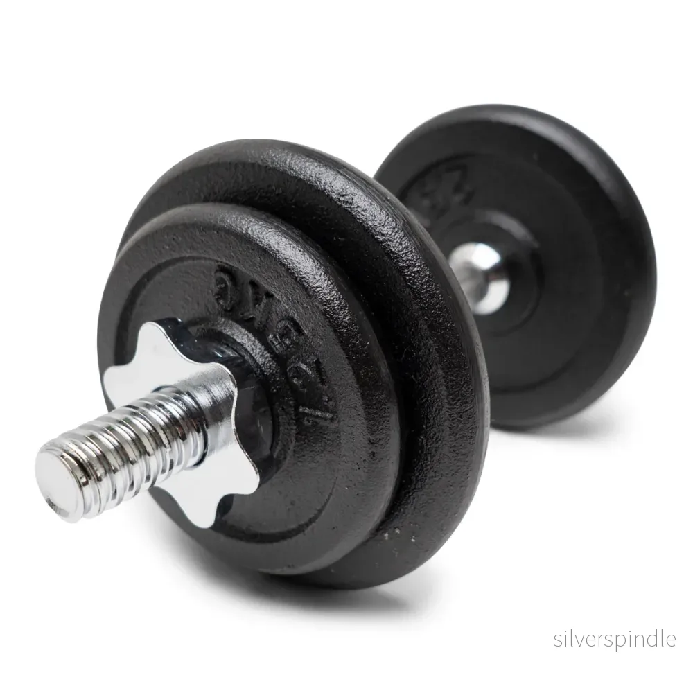 Hantel 10 kg justerbar - järn + koffert