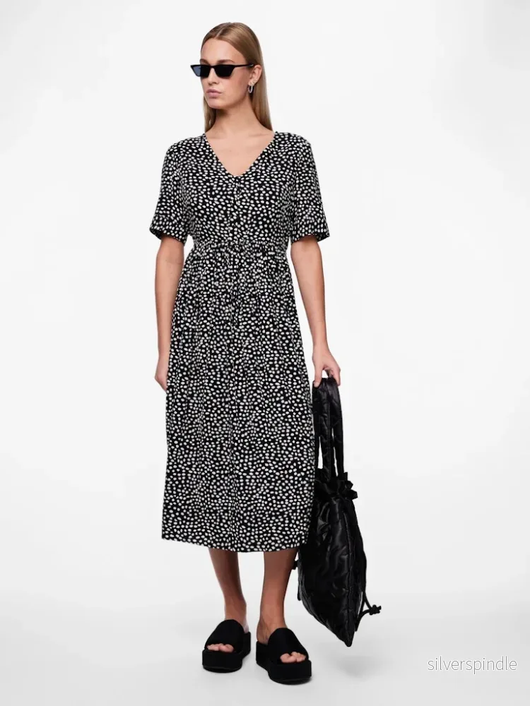 TALA SS STRING TIE MIDI DRESS - Bild 2