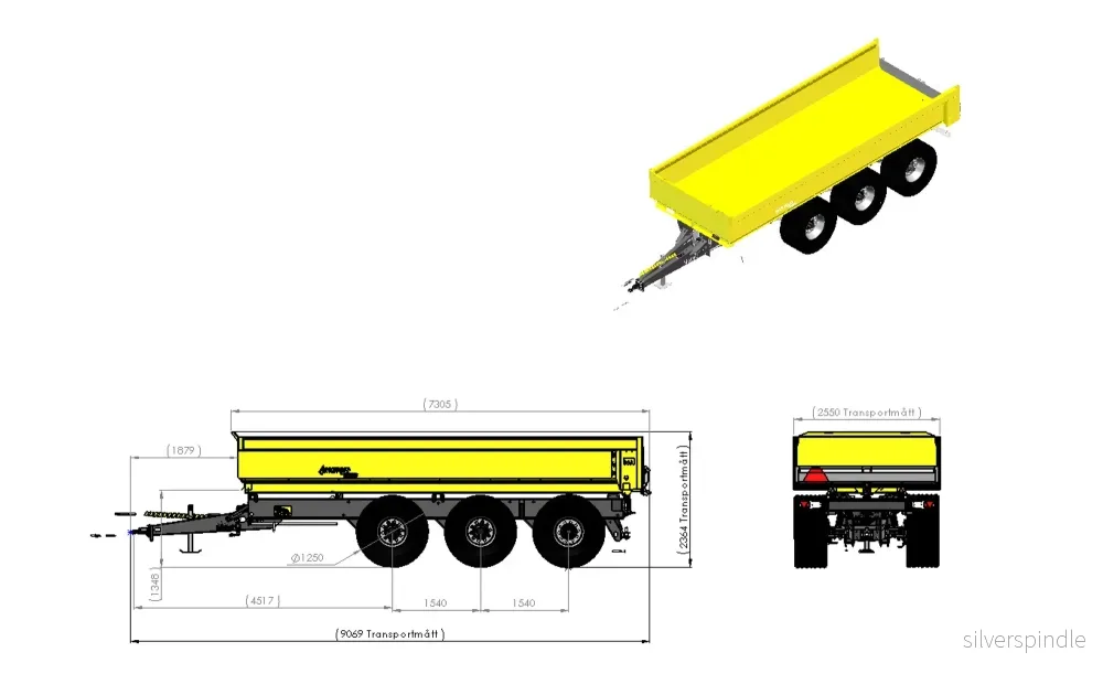 MQ75 Schakt 6.1 L7050 H800 B2550 13,8kbm 560/60x22,5 - Bild 2