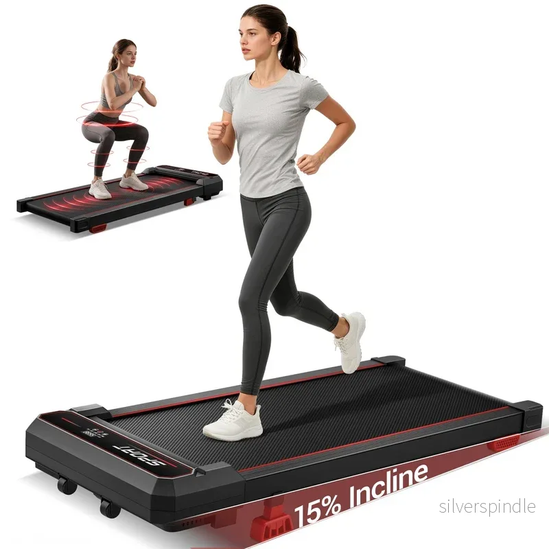 Walking Pad med 15 % lutning, vibration och tystgående 3,0 HK-motor Walking Pad med 15 % lutning, vibration och tystgående 3,0 HK-motor