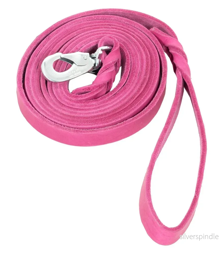 Läderkoppel 12mmx300cm Rosa