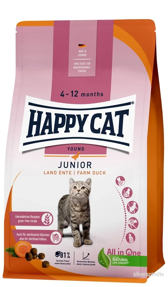 HappyCat Junior GrainFree, anka, 1,3 kg HappyCat Junior GrainFree, anka, 1,3 kg
