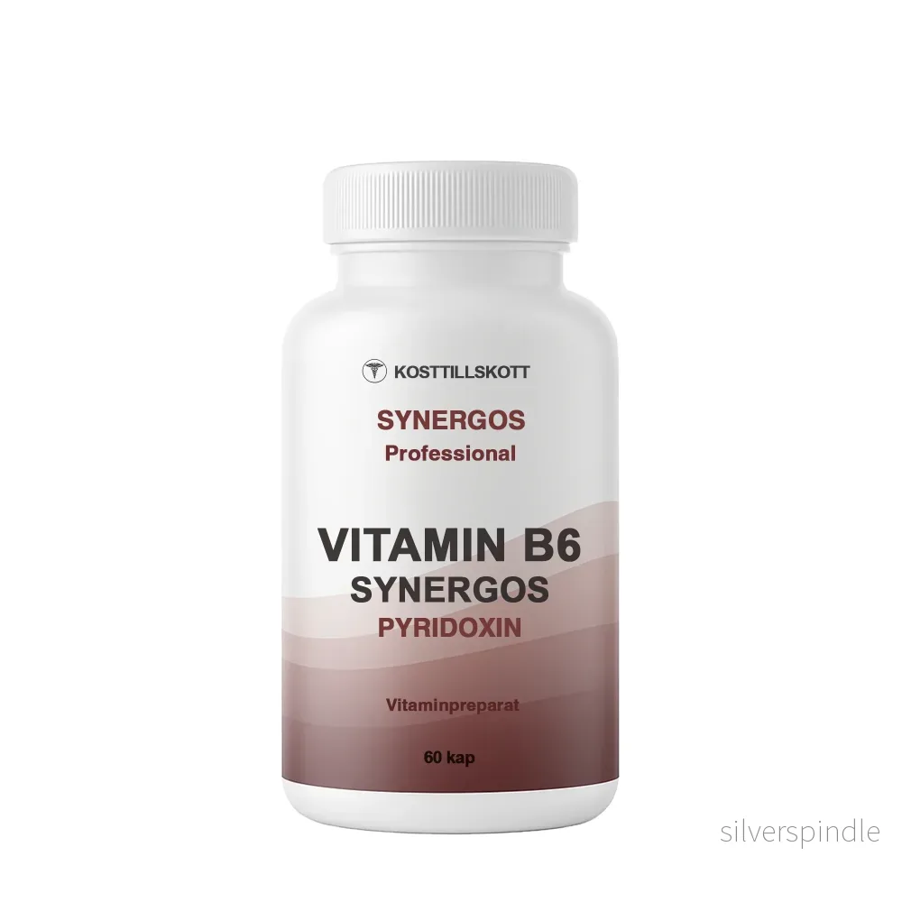 B6 Pyridoxin Synergos, 60 kapslar