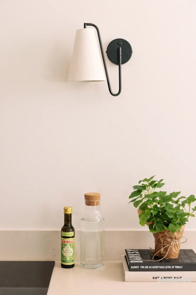 Vägglampa Lou svart/vit - Bild 3