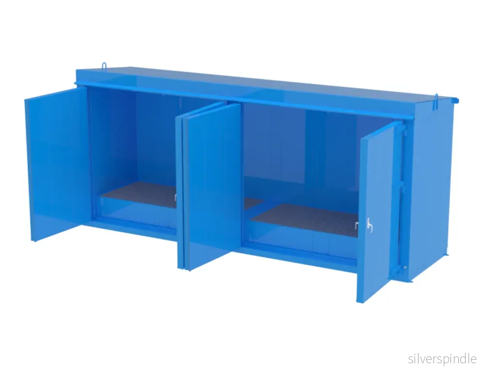 Kemskåp spillback 2x1150 liter EI60 Utomhusbruk - Bild 2