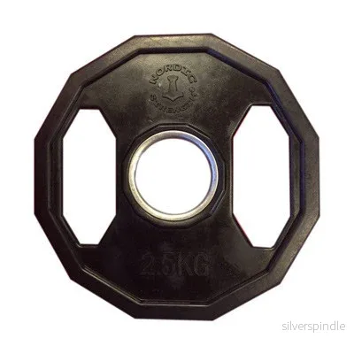 Viktskiva 2,5 kg - 50 mm Svart/12kantig
