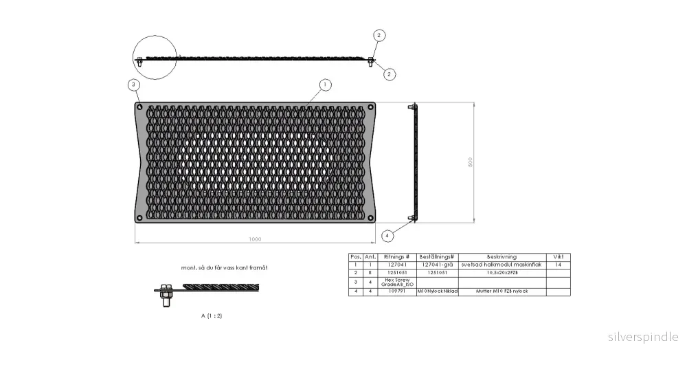 Halkmodul 500×1000 Halkmodul 500×1000