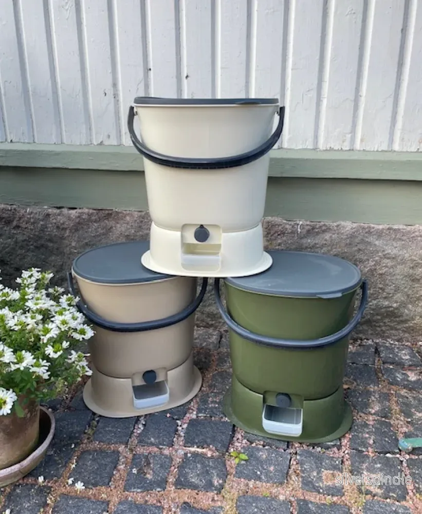 Bokashi Keittiökompostori Essential + 1kg bokashirouhe, Vanilja, 15 litraa+ 1 kg rouhe - Bild 3