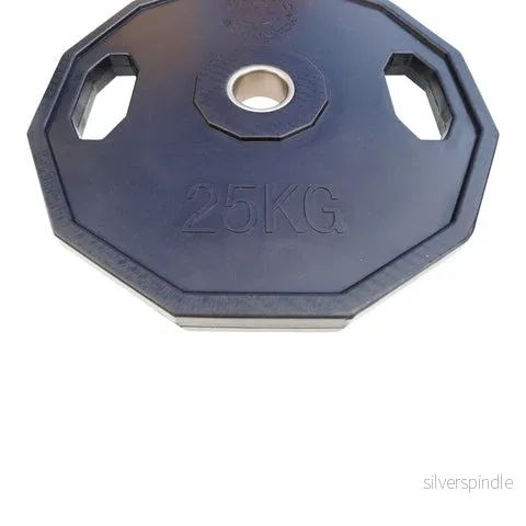 Viktskiva 25 kg - 50 mm Svart/12kantig - Bild 2