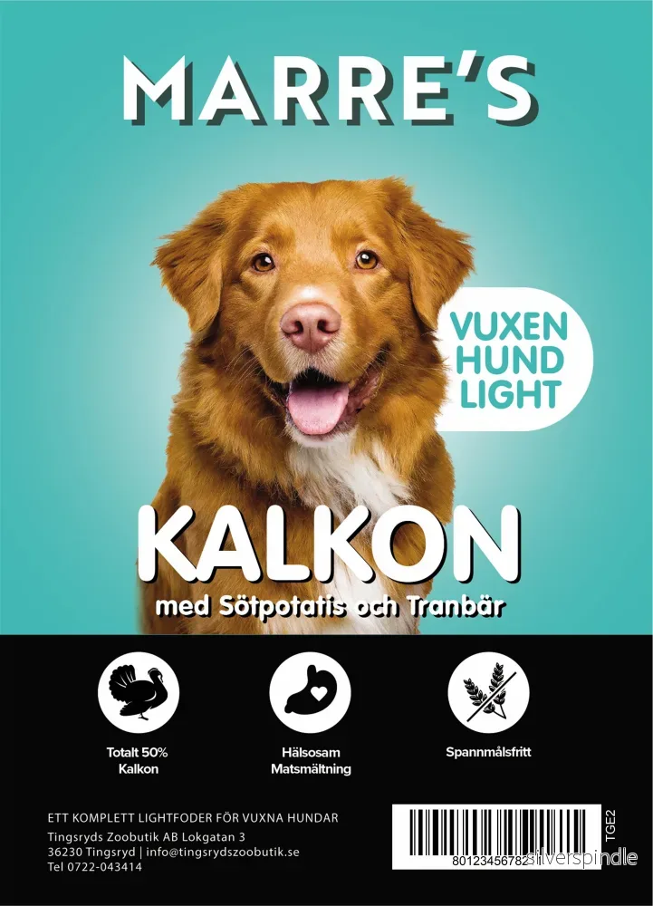 Marre´s Light Hund Kalkon med Sötpotatis 2kg Marre´s Light Hund Kalkon med Sötpotatis 2kg