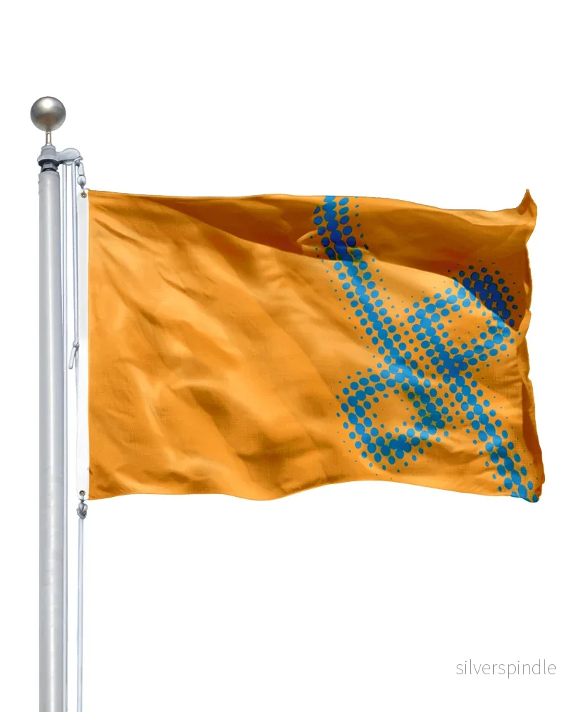 Screentyckt flagga 375 x 180 cm